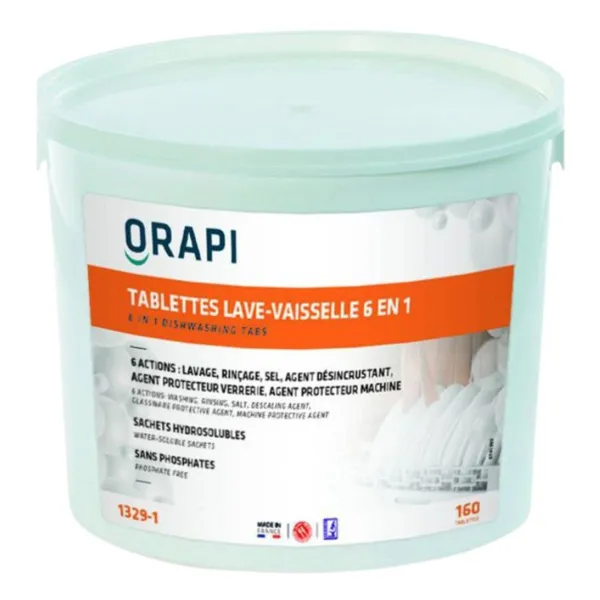 Nõudepesumasina tabletid 6 ühes - 160 tabletti, 15 g