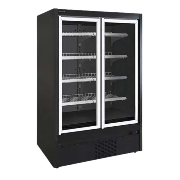 Supermarketi must külmik Negatiivne Must - 3 ust - 1270 L