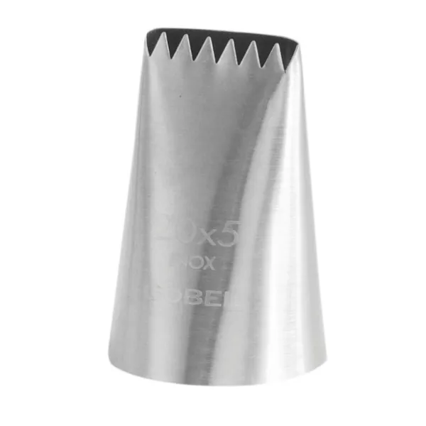 Roostevabast terasest 6-hambaline laineline koogivormi otsik - 20 x 5 mm