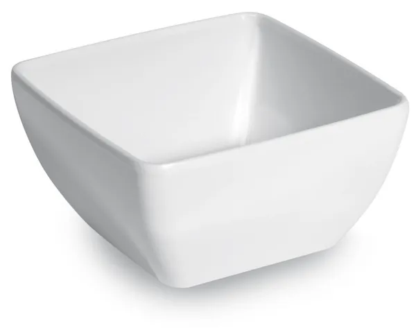 Valge ruudukujuline salatikauss - 130 x 130 mm