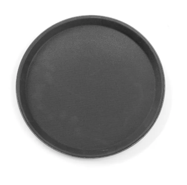 Ümmargune polüpropüleenist must plateau - läbimõõt 410 mm
