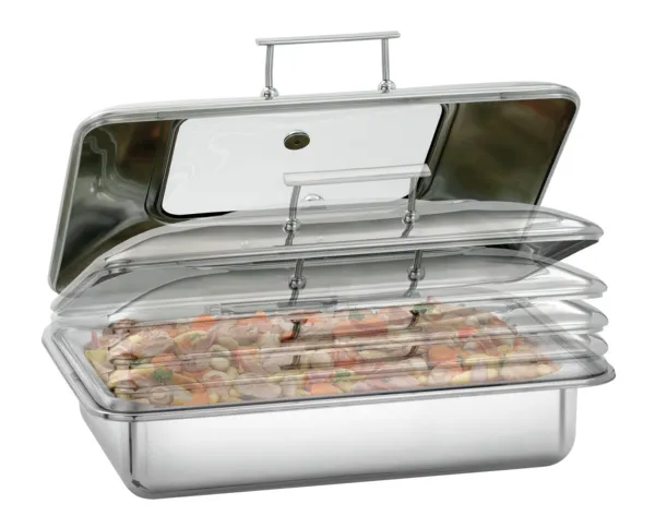 Chafing Dish paindlik alusplaadiga, sobib induktsioonile, 8,5 L - GN 1/1