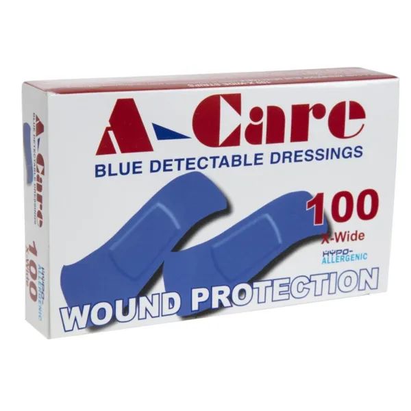 Standardset sinised plaastreid - 70 x 25 mm - 100 tk komplekt