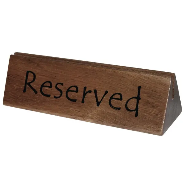 Puidust reserveeritud alus - 150 x 35 mm
