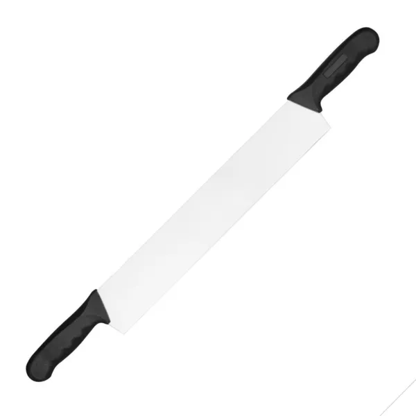 Juustunoa roostevabast terasest 2 käega - P 380 mm
