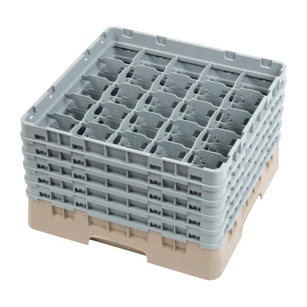 Klaasiriiul 25 sektsiooniga Camrack beež - 500 x 500 mm