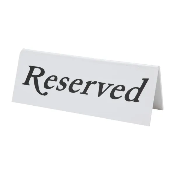 Lauajalale "Reserveeritud" - komplekt 10