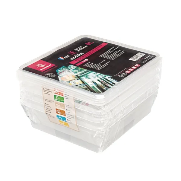 Hoiustamiskast GN2/3 Modulus intensiivseks kasutamiseks 8L - 4 tk komplekt