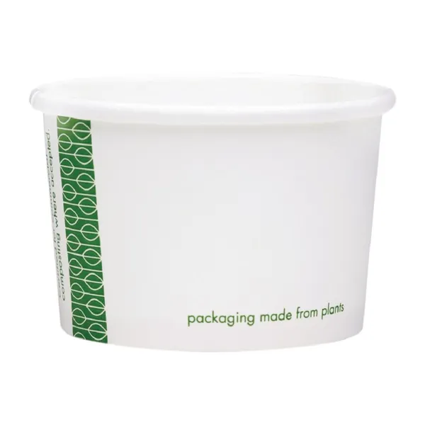 Kuumade toitude komposteeritavad potid 110 ml - 1000 tk komplekt