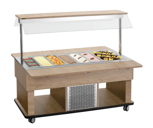 Laste kuum buffetkäru - 4 x GN 1/1