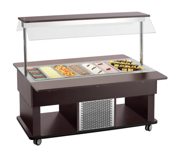 Laste kuum buffetkäru - 4 x GN 1/1