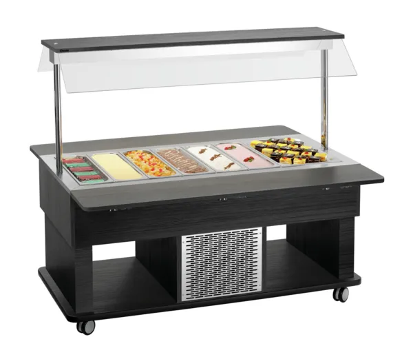 Laste kuum buffetkäru - 4 x GN 1/1