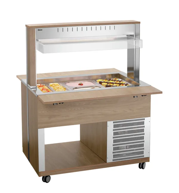 Sooja Puhveti Serveerimiskäru - 3 x GN 1/1