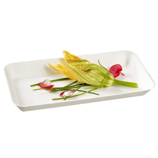 Valge Kanopée taldrik - 200 x 100 mm - 50 tk komplekt