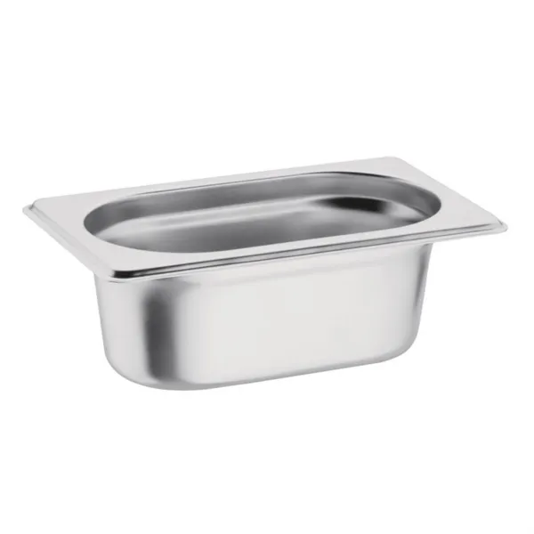 Bac Gastro GN 1/9 Roostevaba teras - Sügavus - 100 mm - 0,8 L