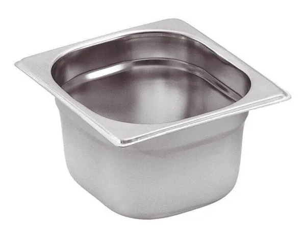 Gastronorm Nõu GN 1/6 Roostevaba Teras - Sügavus 65 mm - 1 L