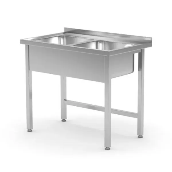 Kaks valamuga kraanikaussi seljatoega - L 1000 x S 600 mm
